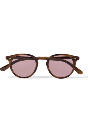 Mr. Leight Luckman S Round-Frame Acetate and Gold-Tone Sunglasses