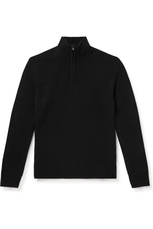 James Perse Cashmere Half-Zip Sweater