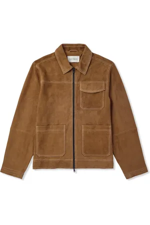 OLIVER SPENCER Hardwick Slim-Fit Suede Chore Jacket