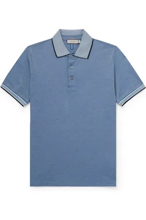 CANALI Cotton-Piqué Polo Shirt