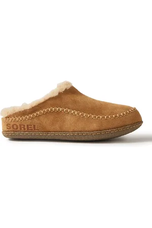 sorel Lanner Ridge™ Faux Shearling-Lined Suede Slippers
