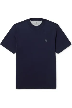 Brunello Cucinelli Layered Logo-Print Cotton-Jersey T-Shirt