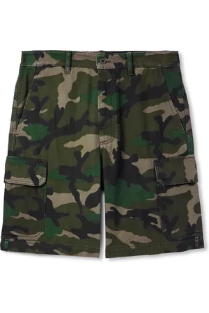 VALENTINO GARAVANI Straight-Leg Camouflage-Print Canvas Cargo Shorts