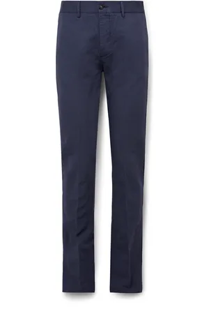 MASSIMO ALBA Mauko Slim-Fit Straight-Leg Cotton and Linen-Blend Twill Suit Trousers