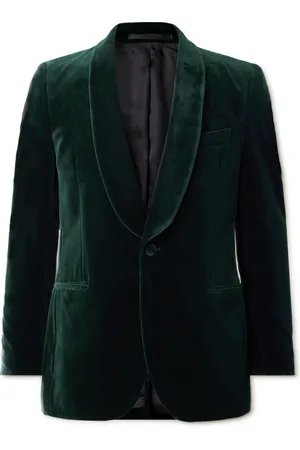 Mr P. Cotton-Blend Velvet Tuxedo Jacket