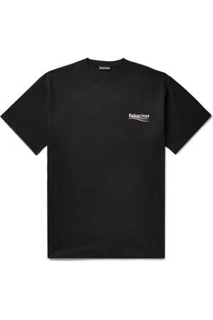 Balenciaga Oversized Logo-Print Cotton-Jersey T-Shirt