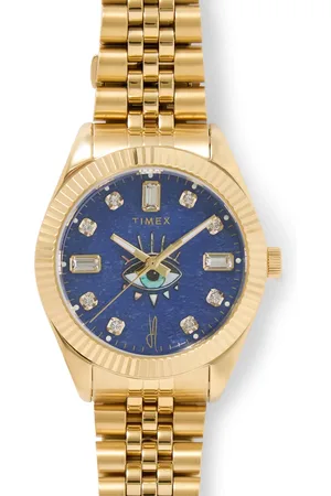Timex Jacquie Aiche Legacy 36mm Gold-Tone, Aventurine and Crystal Watch