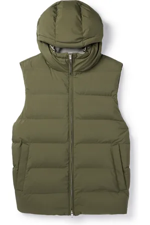 Loro Piana Quilted Padded Shell Hooded Gilet
