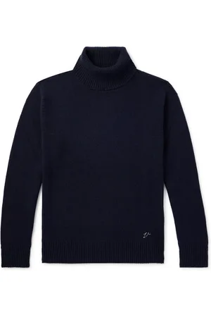 VALSTAR Logo-Embroidered Cashmere Rollneck Sweater