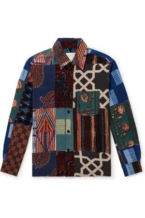 Kardo Luis Printed Patchwork Cotton Shirt