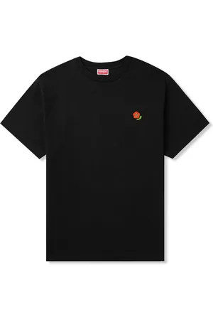 Kenzo Logo-Embroidered Appliquéd Cotton-Jersey T-Shirt