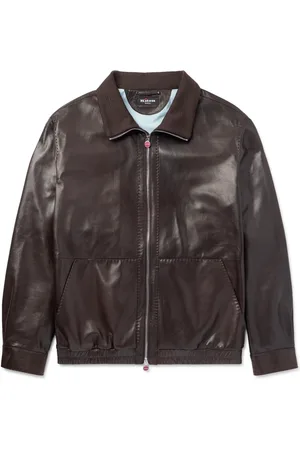 Kiton Leather Blouson Jacket