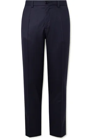 Dolce & Gabbana Slim-Fit Tapered Wool-Flannel Trousers