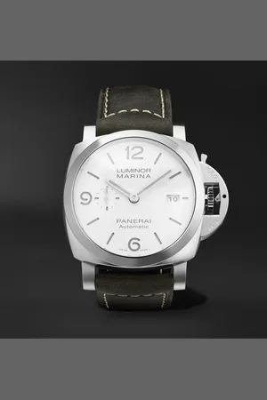 PANERAI Luminor Marina Automatic 44mm Stainless Steel and Leather Watch, Ref. No. PAM01314
