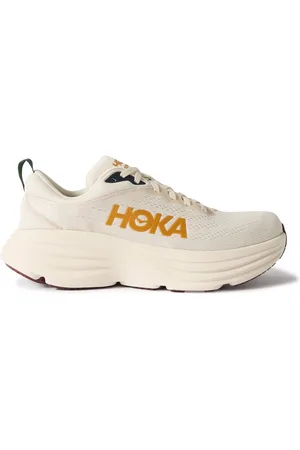 Hoka One One Bondi 8 Rubber-Trimmed Mesh Running Sneakers