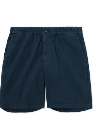 Mr P. Straight-Leg Garment-Dyed Organic Cotton-Blend Twill Shorts