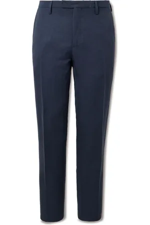 Boglioli Straight-Leg Lyocell and Linen-Blend Twill Suit Trousers