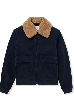 Mr P. Shearling-Trimmed Cotton-Corduroy Bomber Jacket