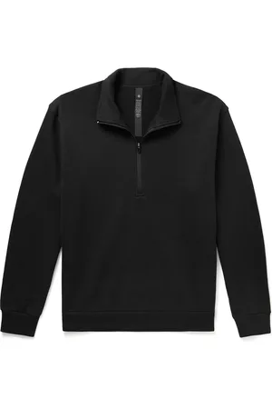 Lululemon Steady State Cotton-Blend Jersey Half-Zip Sweatshirt
