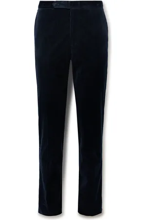 DE PETRILLO Slim-Fit Cotton-Blend Corduroy Trousers