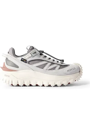 Moncler Trailgrip GTX Webbing and Rubber-Trimmed Leather, Suede and Mesh Sneakers