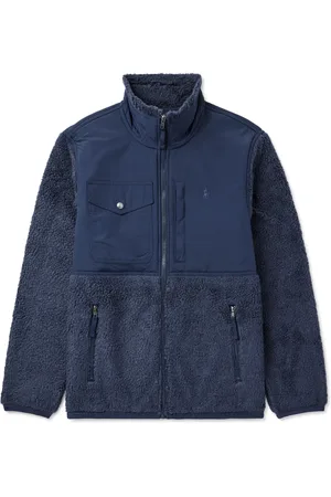Ralph Lauren Shell-Trimmed Fleece Jacket