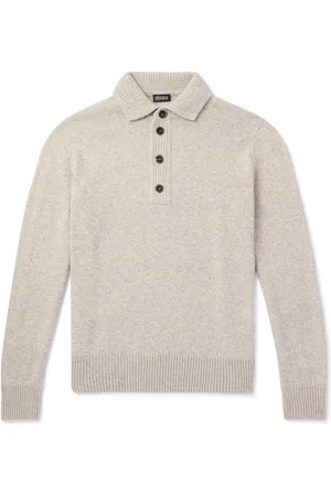 Ermenegildo Zegna Slim-Fit Wool and Cashmere-Blend Polo Shirt