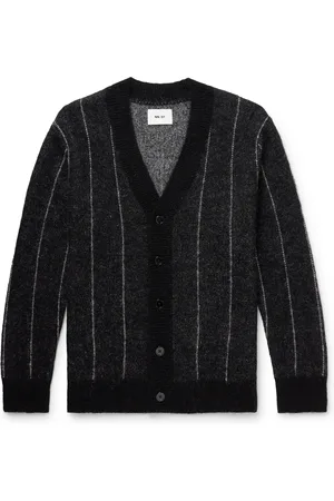 NN.07 Billy 6594 Pinstriped Brushed-Knit Cardigan