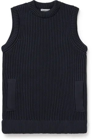 S.N.S. HERNING Ratio III Ribbed Virgin Wool Sweater Vest