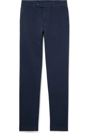 MASSIMO ALBA Winch2 Slim-Fit Cotton-Blend Twill Trousers