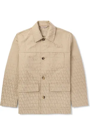 VALENTINO GARAVANI Toile Iconograph Logo-Jacquard Cotton-Blend Jacket