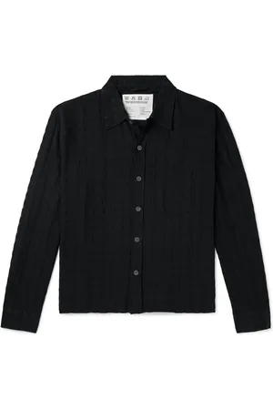 mfpen Checked Cotton-Blend Jacquard Shirt