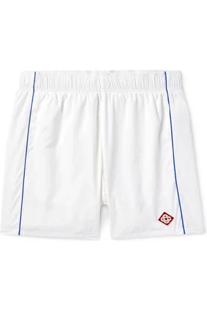 Casablanca Wide-Leg Logo-Appliquéd Striped Shell Shorts