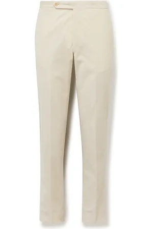 DE PETRILLO Slim-Fit Cotton-Blend Corduroy Trousers