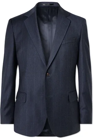 Mr P. Regular-Fit Pinstriped Wool-Flannel Suit Jacket