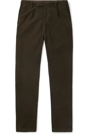 MASSIMO ALBA Straight-Leg Cotton-Moleskin Trousers