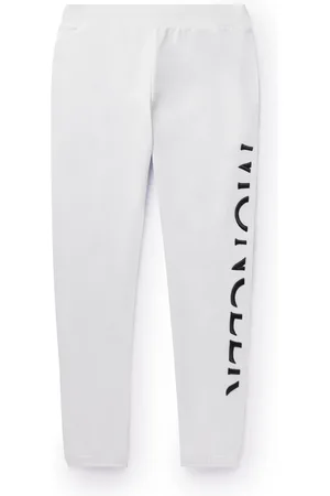 Moncler Tapered Logo-Embroidered Cotton-Jersey Sweatpants