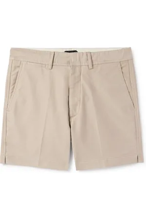 Tom Ford Slim-Fit Straight-Leg Brushed Cotton-Twill Shorts