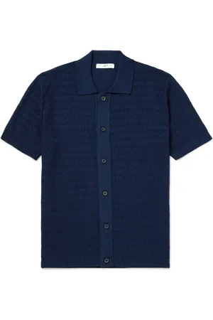 Mr P. Textured-Knit Cotton Shirt