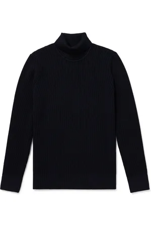 S.N.S. HERNING Fender III Slim-Fit Ribbed Virgin Wool Rollneck Sweater
