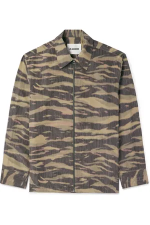 Jil Sander Camouflage-Print Shell Overshirt