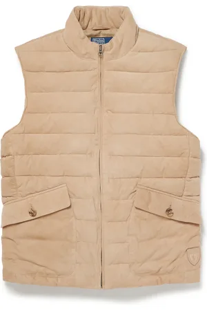 Ralph Lauren Quilted Suede Gilet