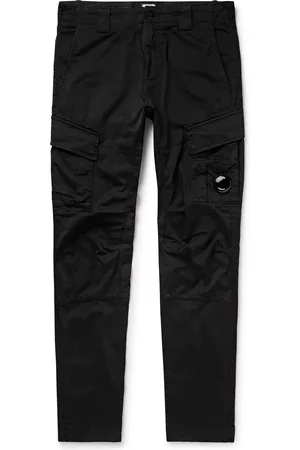 C.P. Company Slim-Fit Tapered Logo-Appliquéd Stretch-Cotton Sateen Cargo Trousers