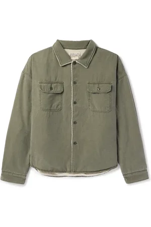 REMI RELIEF Fleece-Lined Cotton Overshirt