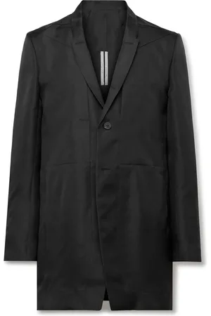 Rick Owens Lido Slim-Fit Silk Grain de Poudre Blazer