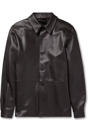 Saman Amel Leather Shirt Jacket