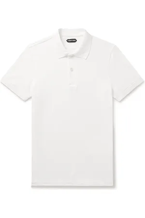 Tom Ford Garment-Dyed Cotton-Piqué Polo Shirt