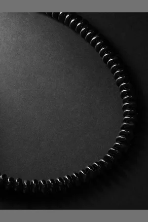 Lauren Rubinski Silver and Enamel Beaded Necklace