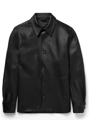 Saman Amel Leather Shirt Jacket