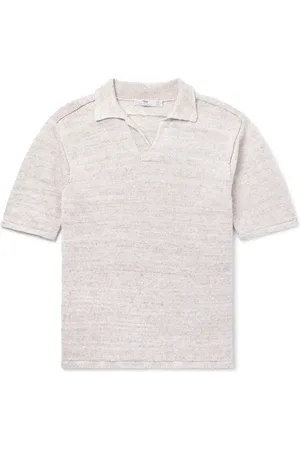 Inis Me in Knitted Linen Polo Shirt
